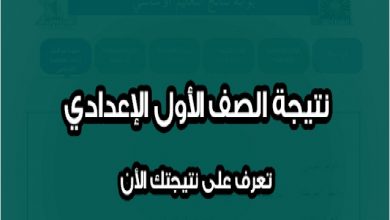 نتيجة الصف الأول الاعدادي 2019 الترم الثاني جميع المحافظات بالاسم ورقم الجلوس